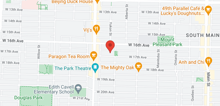 map of 425 W 17TH AVENUE